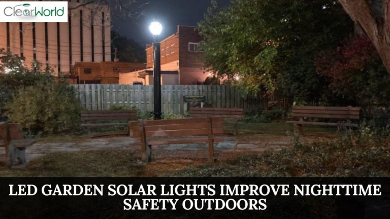LED Garden Solar Lights Improve Nighttime Safety Outdoors